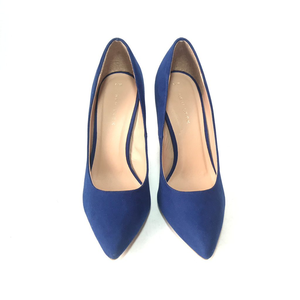 New Look Blue Suede Pointed Pumps | Brand New |