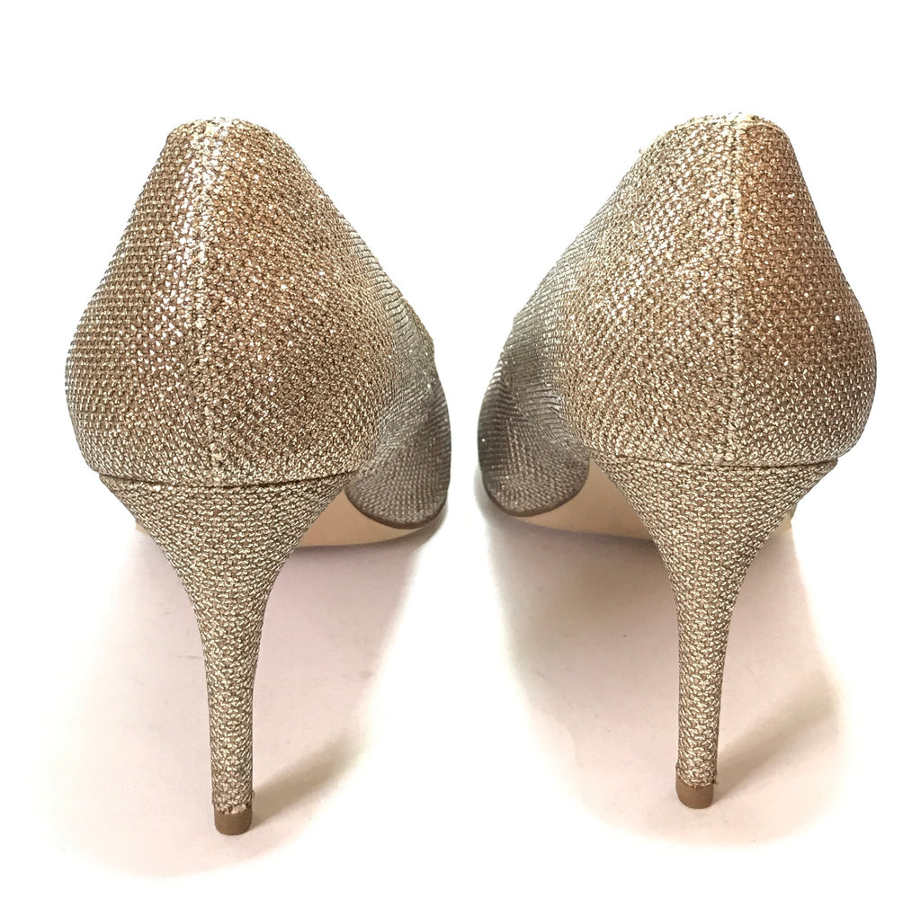 New Look Gold Glitter Pointed Pumps | Like New |