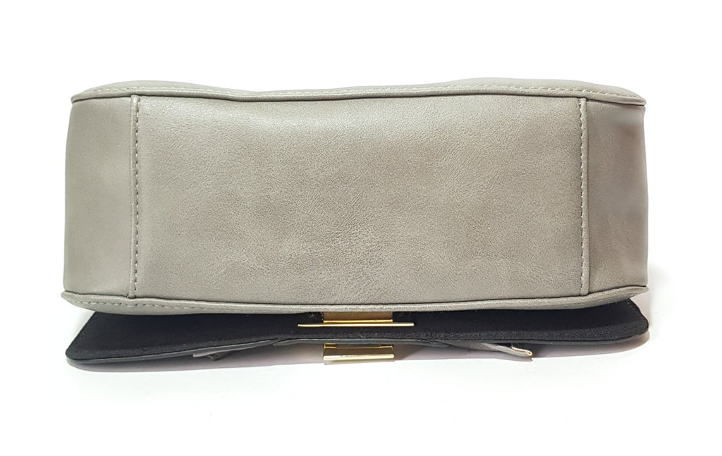New Look Grey Ruffle Shoulder Bag | Brand New |