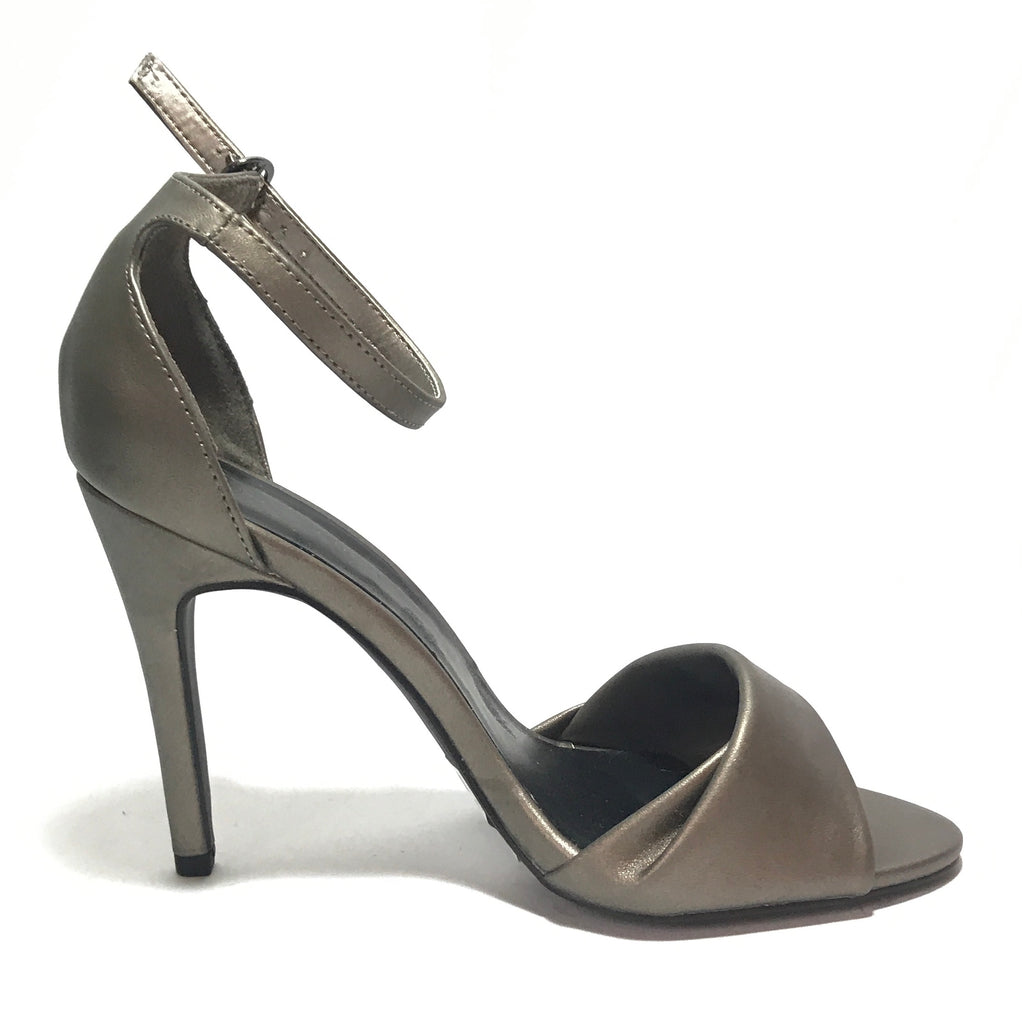 New Look Pewtar Heeled Sandals | Brand New |