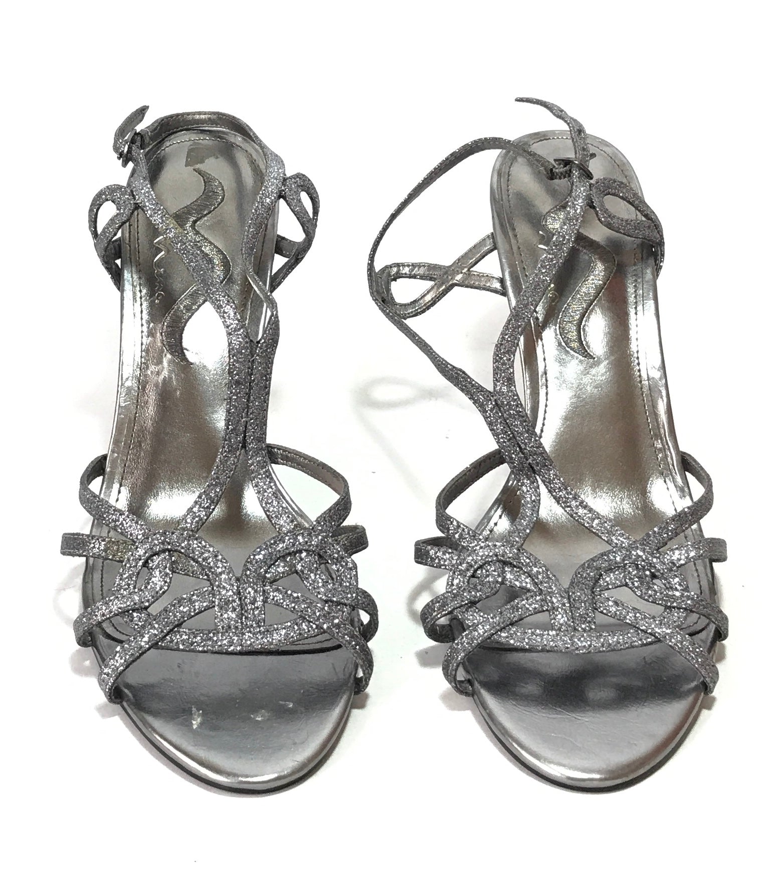 Light grey strappy heels clearance