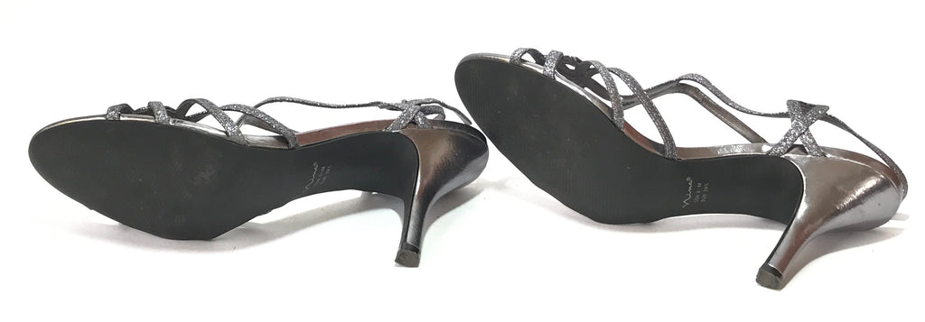 Nina Gunmetal Grey Strappy Heels | Gently Used |