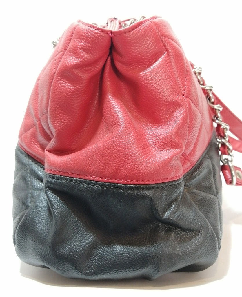 Nine West Black & Red Quilted Shoulder Bag | Gently Used |