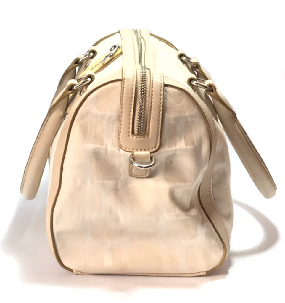 Nine West Cream Canvas Tote | Pre Loved |