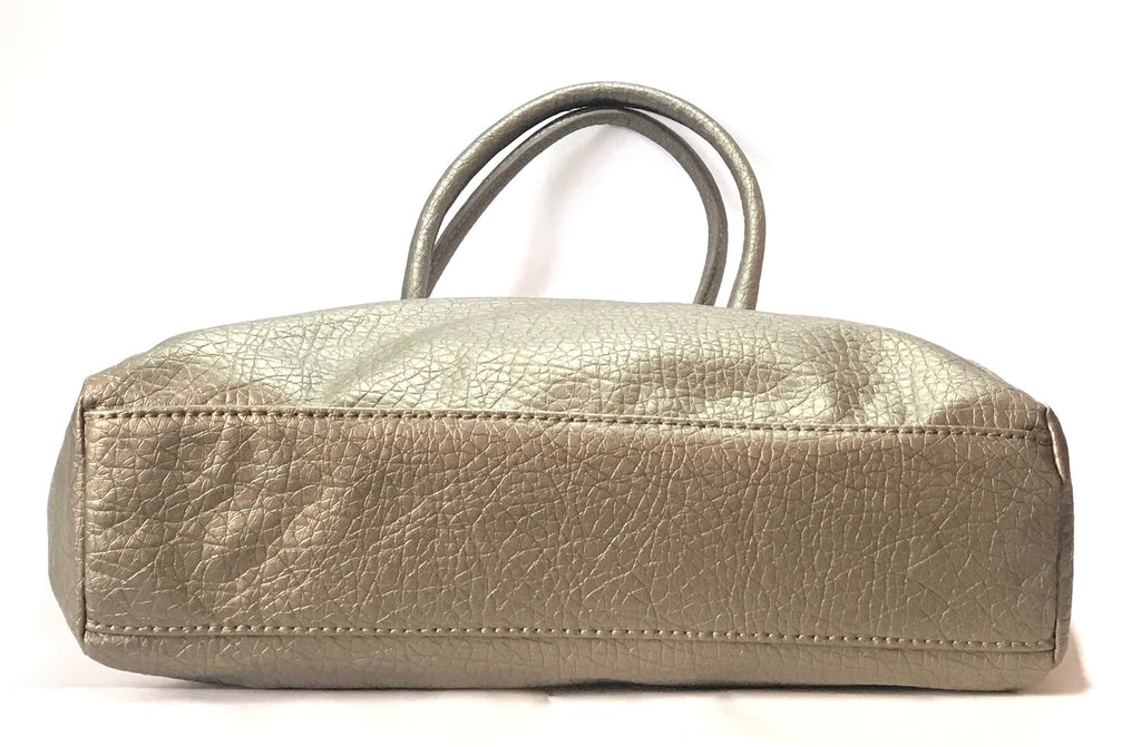 Nine West Silver Snakeskin Shoulder Bag | Gently Used |