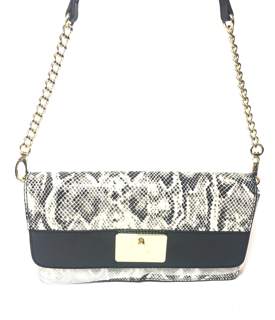 Nine West Pop Diva Snakeskin Clutch | Like New |