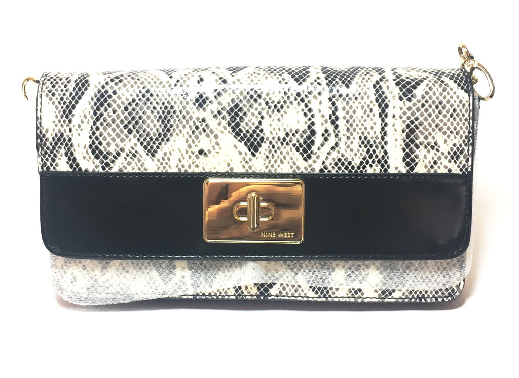 Nine West Pop Diva Snakeskin Clutch | Like New |