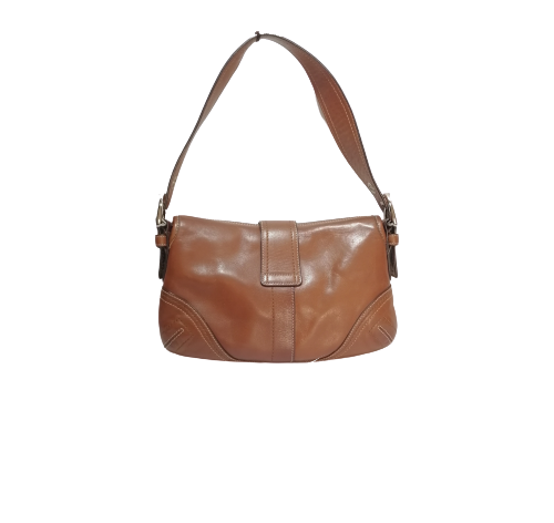 Coach Signature Collection Brown Leather Shoulder Bag | Gently Used |