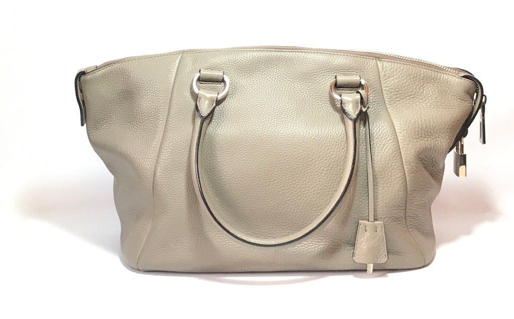 Prada Grey Pebbled Leather Tote | Gently Used |