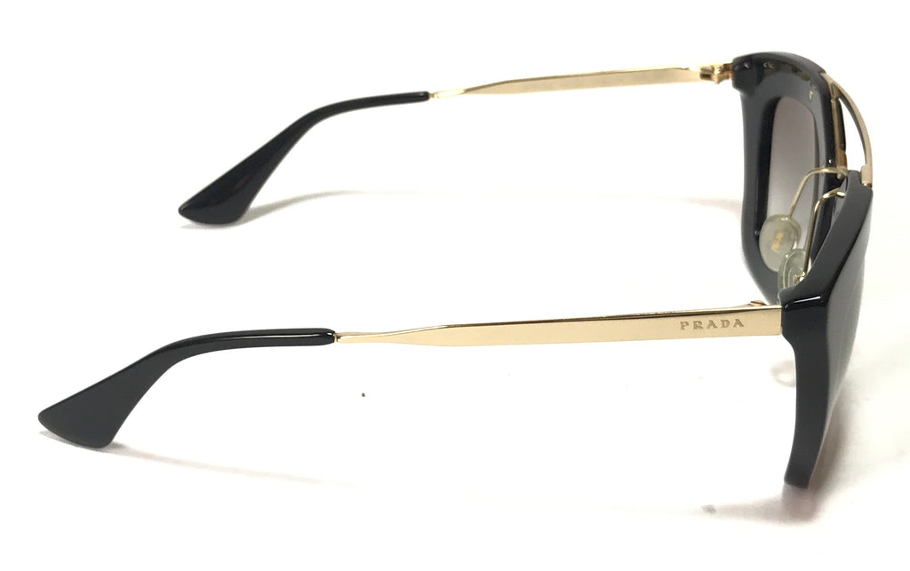 Prada SPR09Q Black & Gold Sunglasses  | Gently Used |