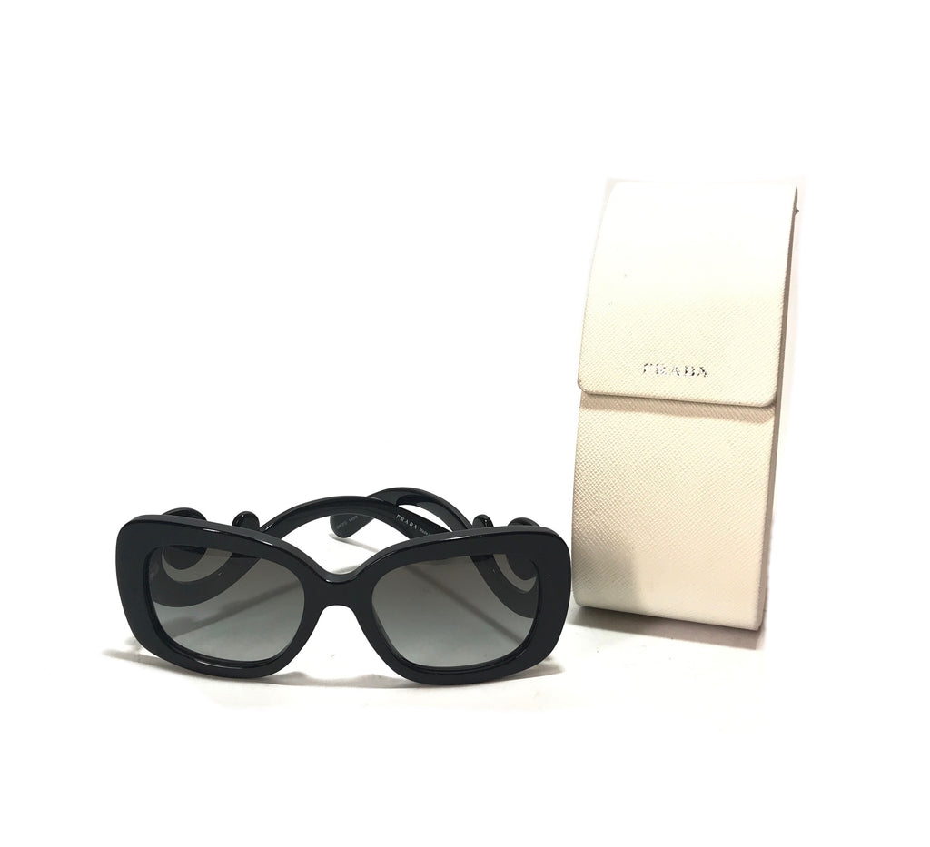 Prada SPR 270 Black Sunglasses | Pre Loved |