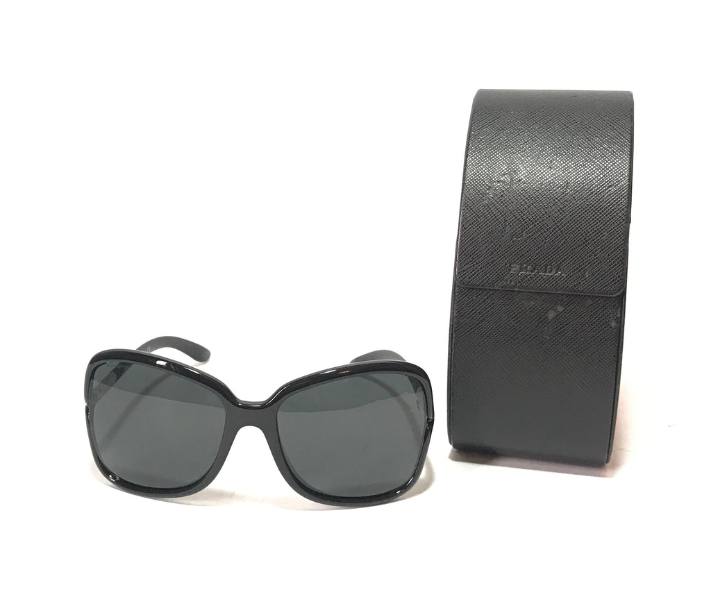 Prada SPR 28L Black Oversized Sunglasses | Pre Loved |