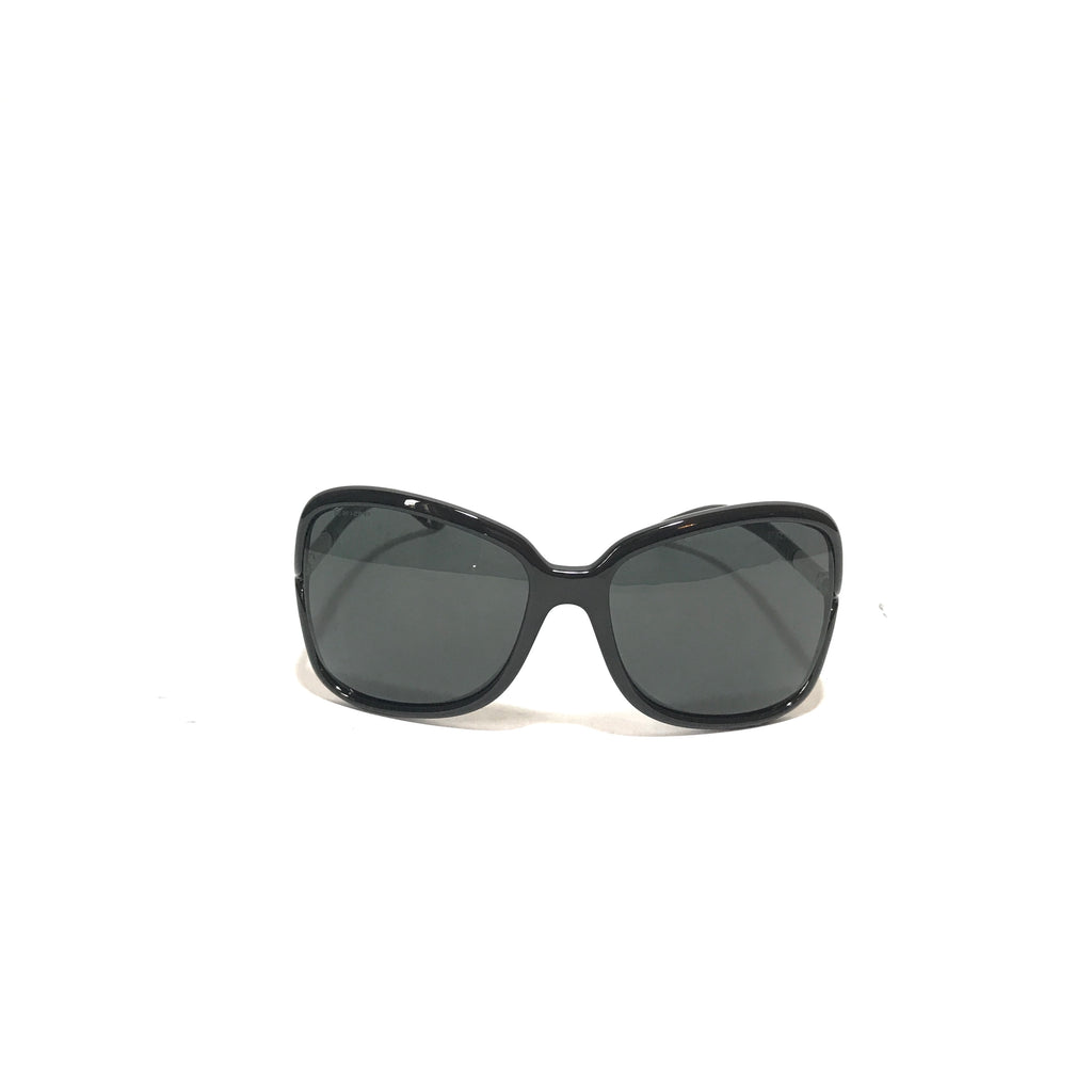 Prada SPR 28L Black Oversized Sunglasses | Pre Loved |