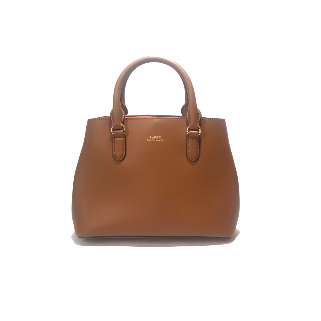 Ralph Lauren Tan Leather 'Dryen Marcy' Tote  | Brand New |