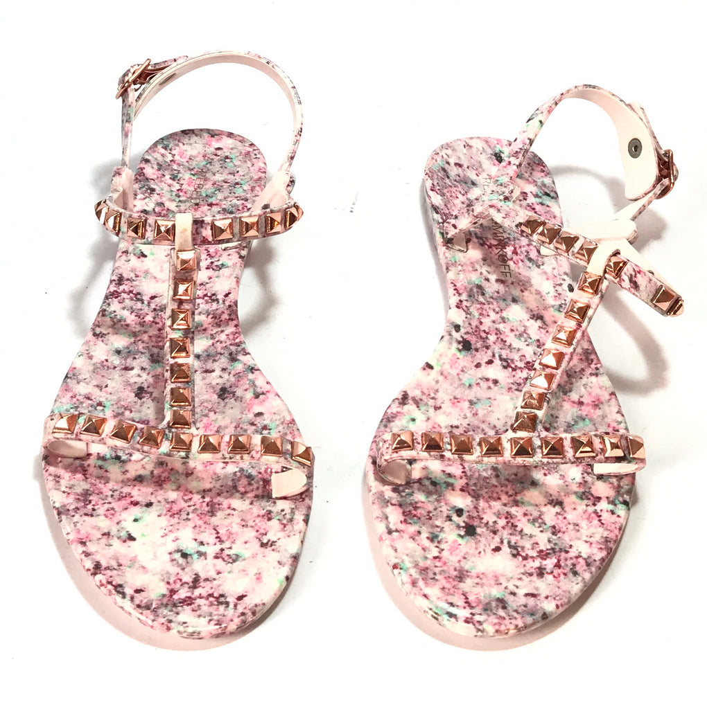 Rebecca Minkoff Pink Stud Sandals | Gently Used |