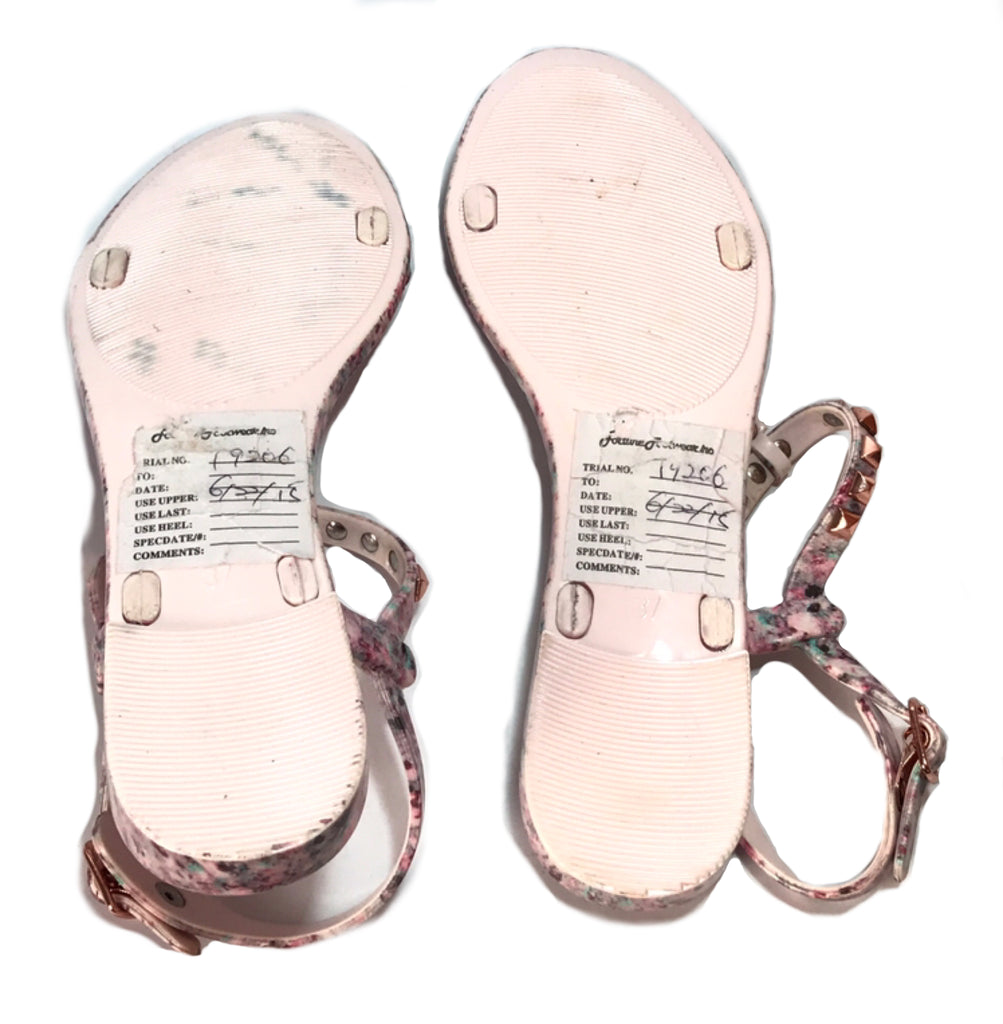 Rebecca Minkoff Pink Stud Sandals | Gently Used |