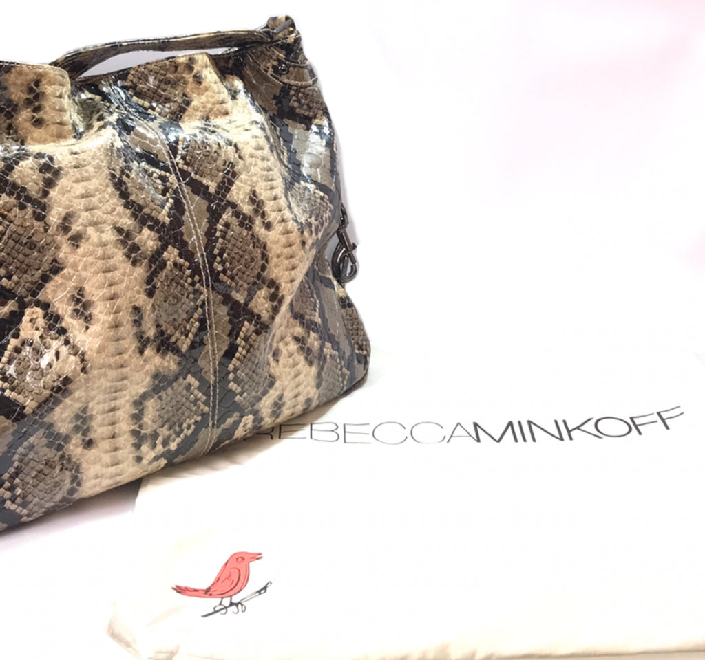 Rebecca Minkoff Snakeskin Shoulder Bag | Gently Used |
