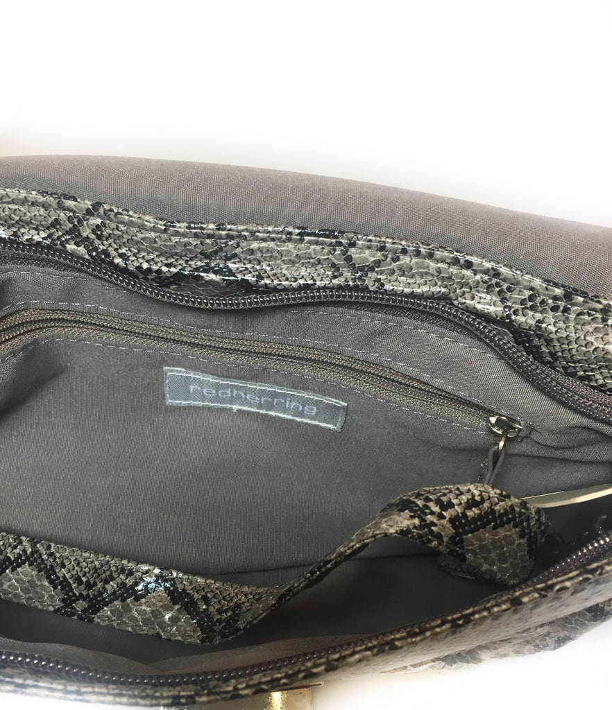 Red Herring Debenhams Snakeskin Print Clutch Brand New