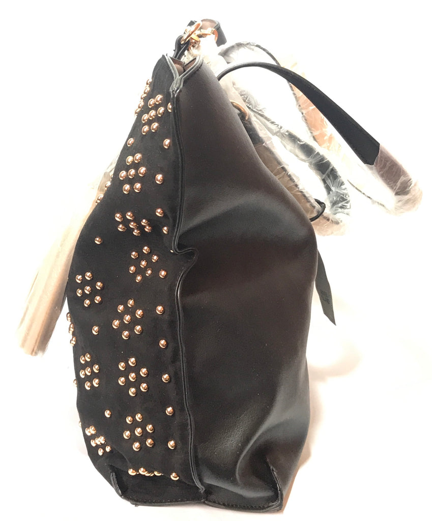 River island black suede bag sale