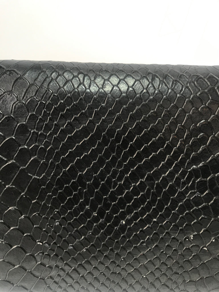 Roberto Cavalli Black Snakeskin Clutch | Pre Loved |