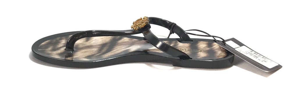 Roberto Cavalli Black Jelly Sandals | Brand New