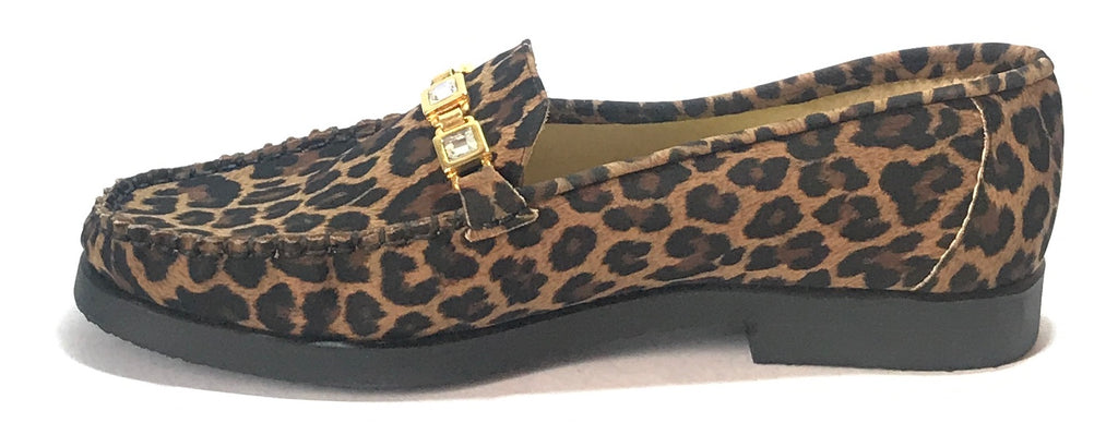 Beverly Feldman for Russel & Bromley Cheetah Print Loafers | Like New |