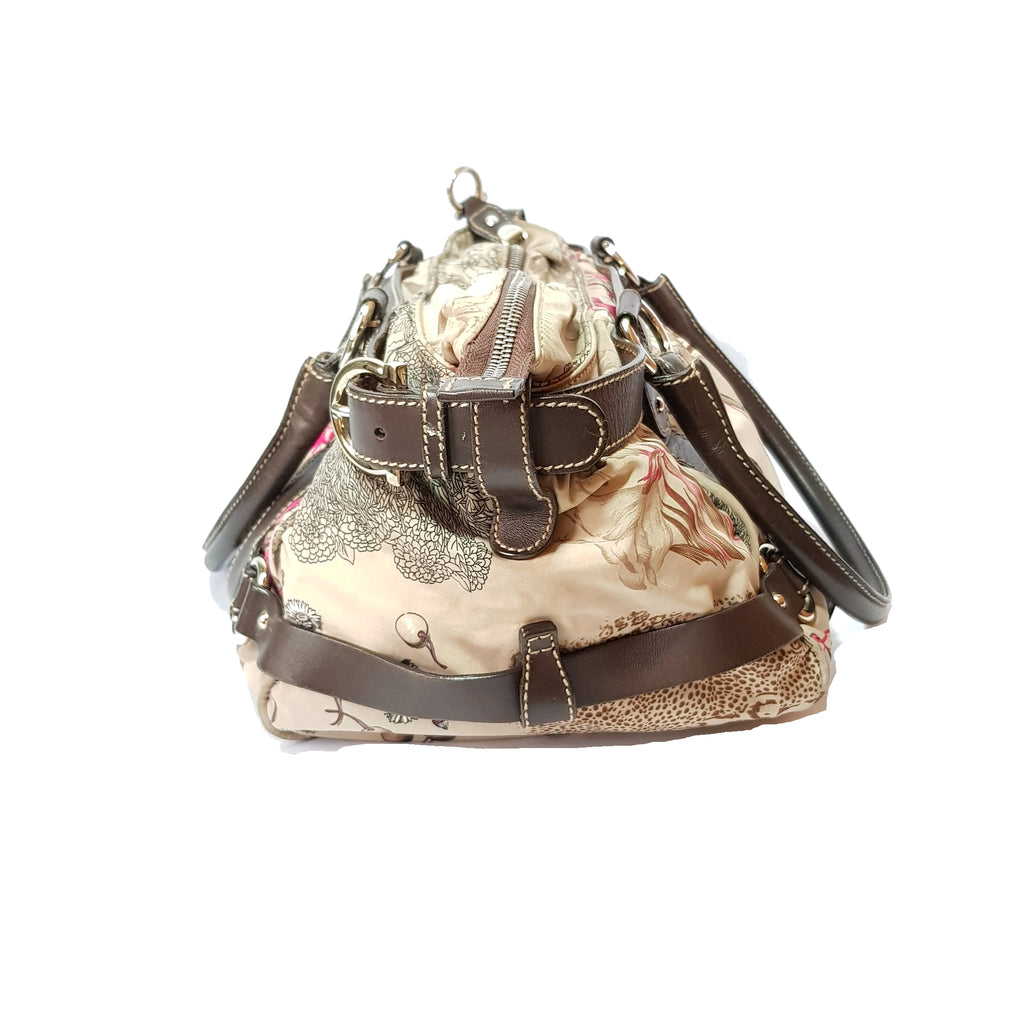 Salvatore Ferragamo Nylon Jungle Print Bag | Pre Loved |