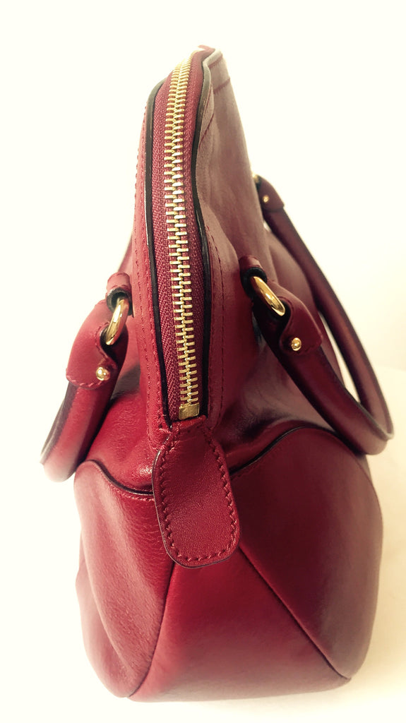 Salvatore Ferragamo Maroon Leather Tote | Gently Used | - Secret Stash