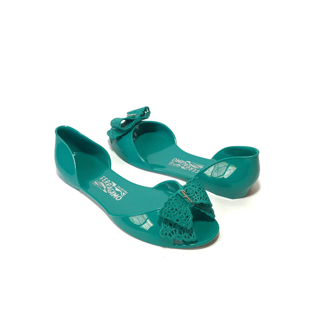 Salvatore Ferragamo 'Preita' Jelly Flats | Like New |