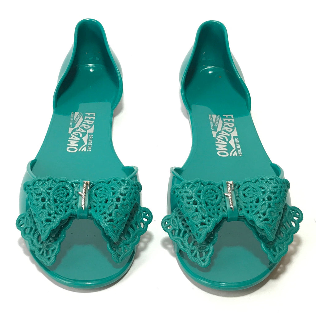 Salvatore Ferragamo 'Preita' Jelly Flats | Like New |