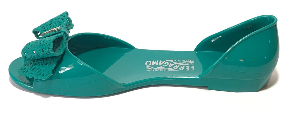 Salvatore Ferragamo 'Preita' Jelly Flats | Like New |