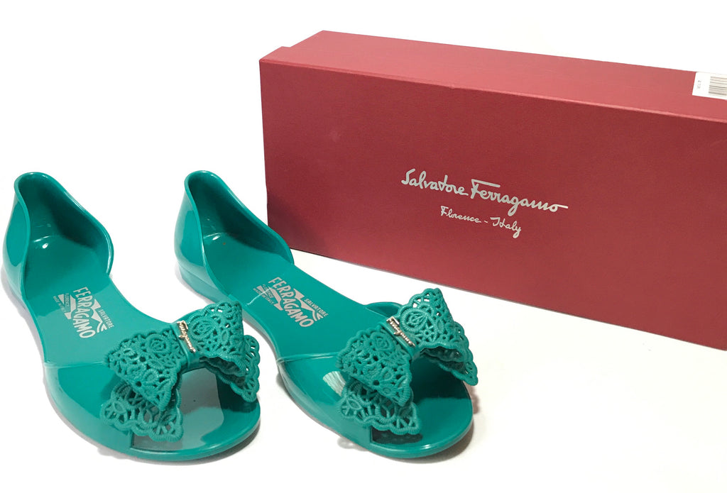 Salvatore Ferragamo 'Preita' Jelly Flats | Like New |