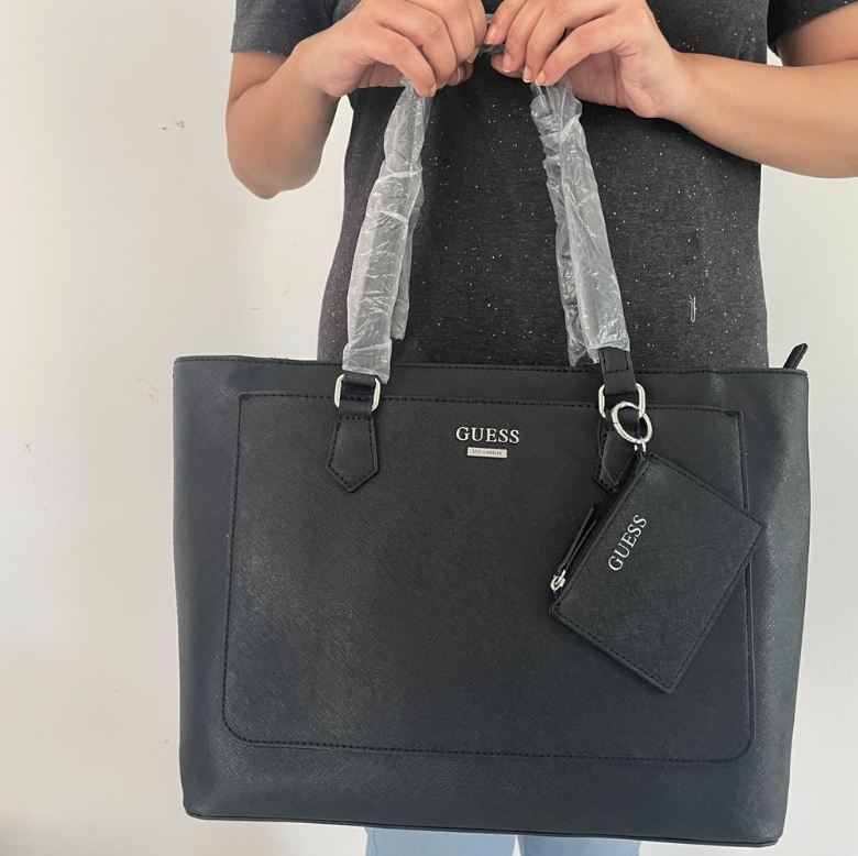 Guess Black 'Homestead' Shoulder Bag with Coin Pouch | Brand New |