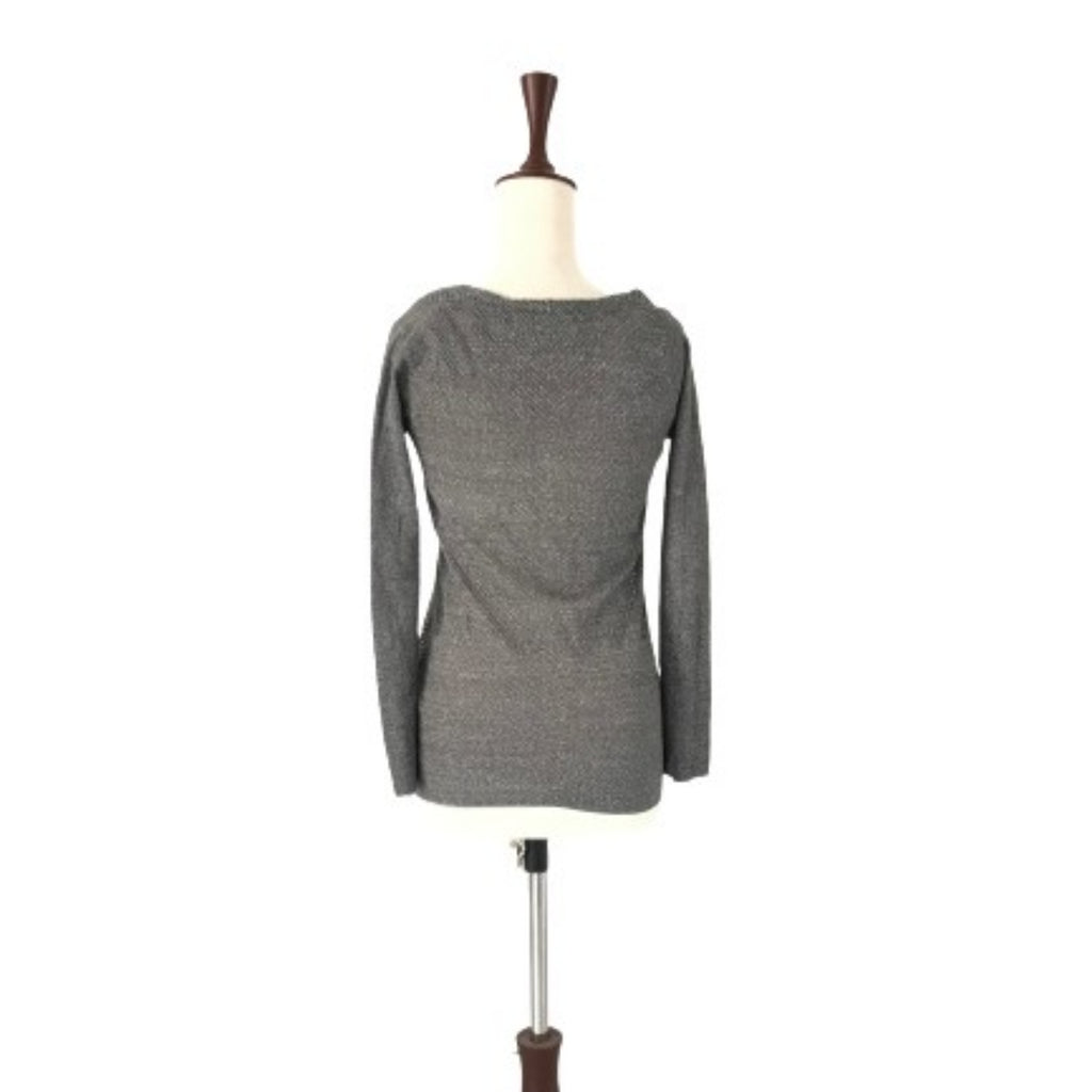 ZARA Grey Shimmer Knit Sweater | Brand New |