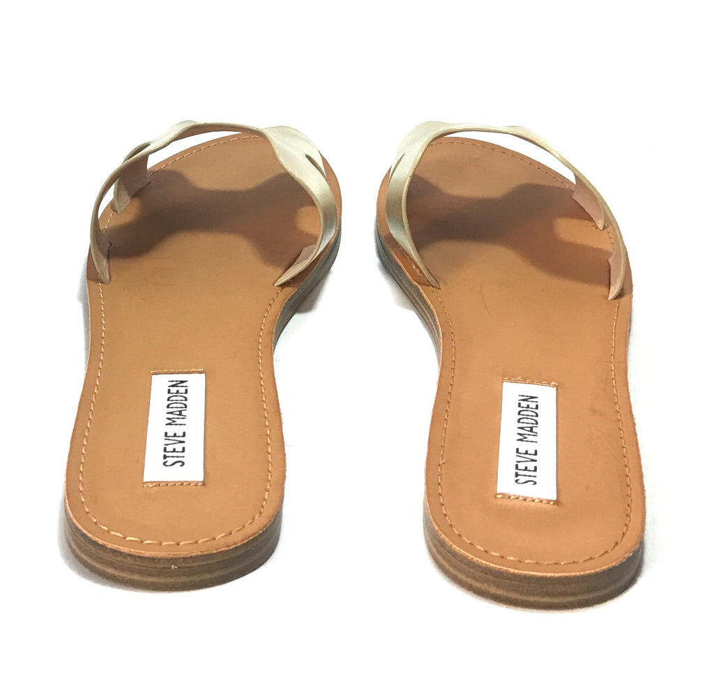 Steve Madden Gold LISA Slides | Brand New |