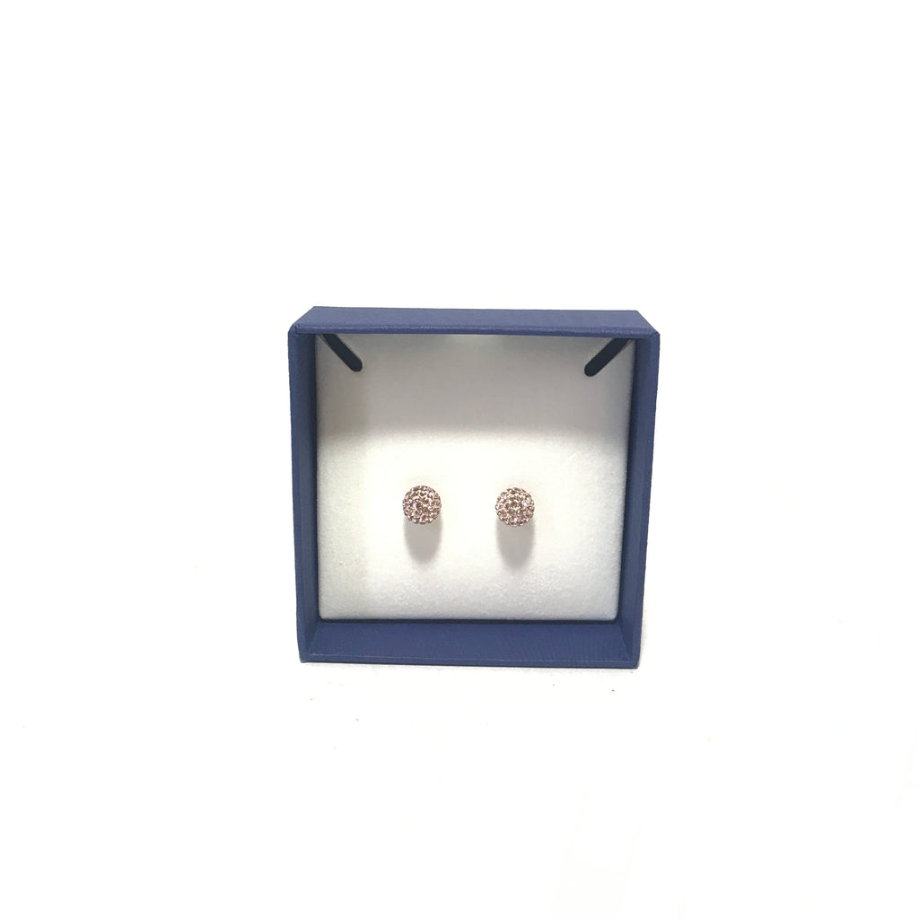 Swarovski Crystal & Rose Gold Studs | Brand New |