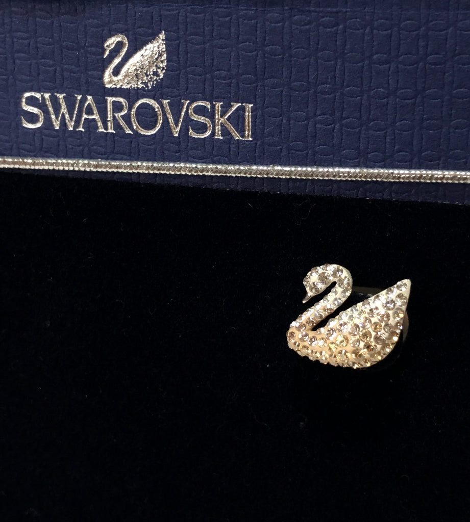 Swarovski Iconic Swan Crystal Earrings | Brand New |
