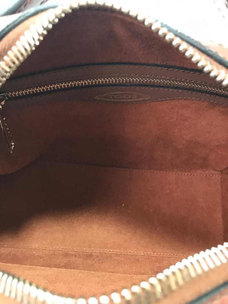 Tod's GOMMINO Multi Colour Micro Stud Leather Camera Bag | Like New |