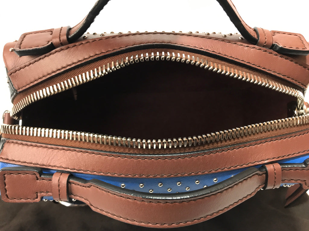 Tod's GOMMINO Multi Colour Micro Stud Leather Camera Bag | Like New |