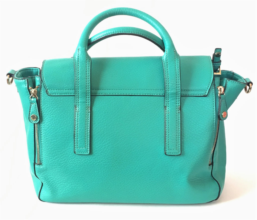 Dune Teal Green Padlock Tote | Pre Loved | | Secret Stash