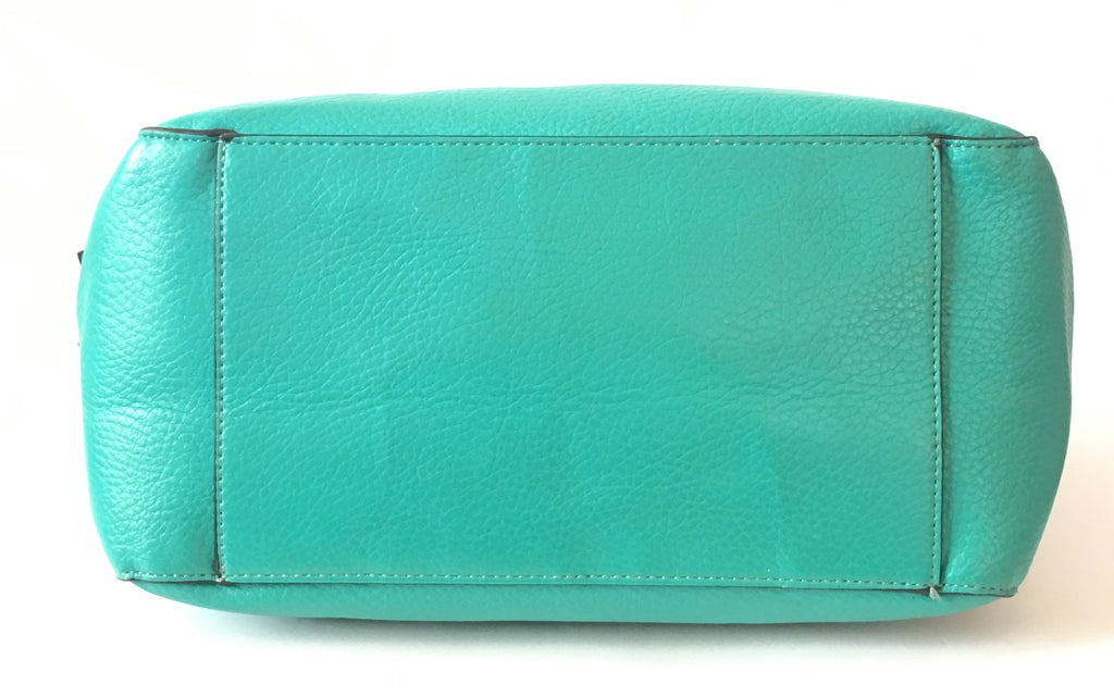 Dune Teal Green Padlock Tote | Pre Loved |