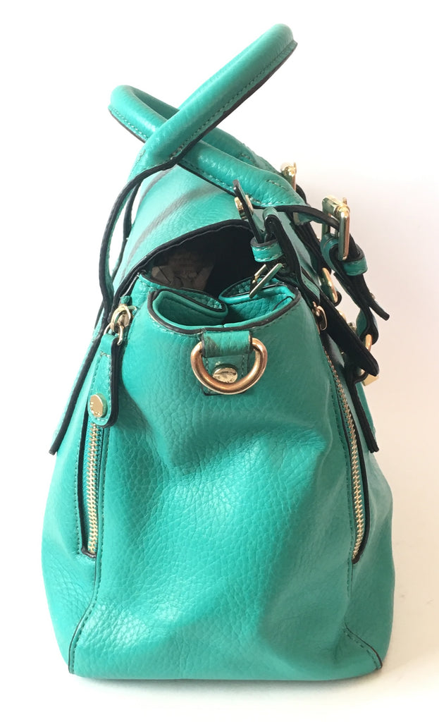Dune Teal Green Padlock Tote | Pre Loved |