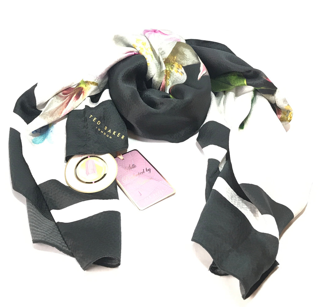 Ted Baker 'Forget Me Not' Silk Cape Scarf | Brand New |
