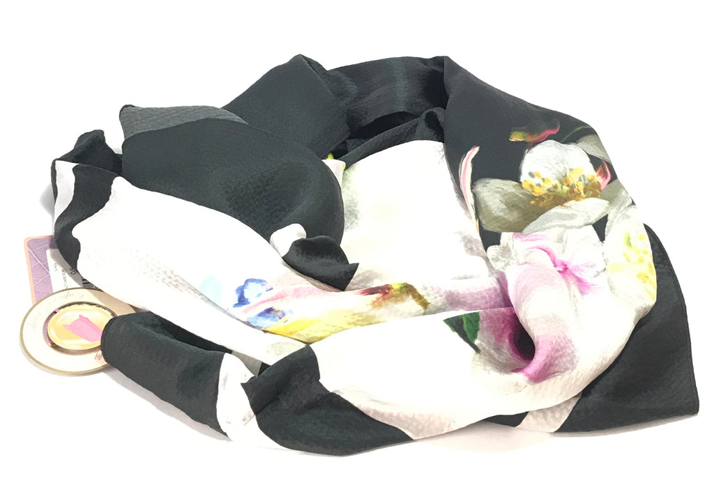 Ted Baker 'Forget Me Not' Silk Cape Scarf | Brand New |