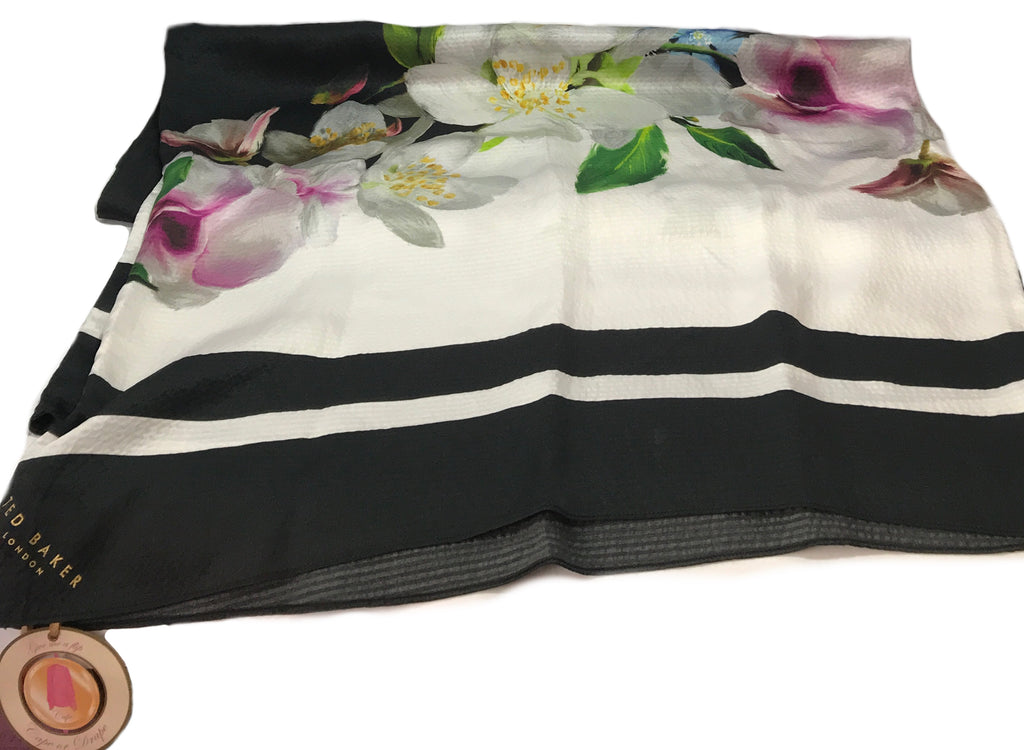 Ted Baker 'Forget Me Not' Silk Cape Scarf | Brand New |