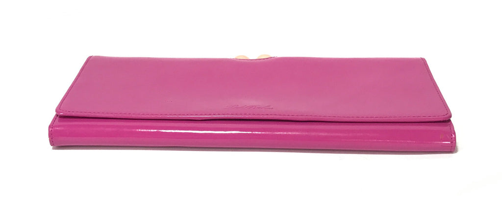 Ted Baker Fuchsia Leather Clutch | Gently Used |