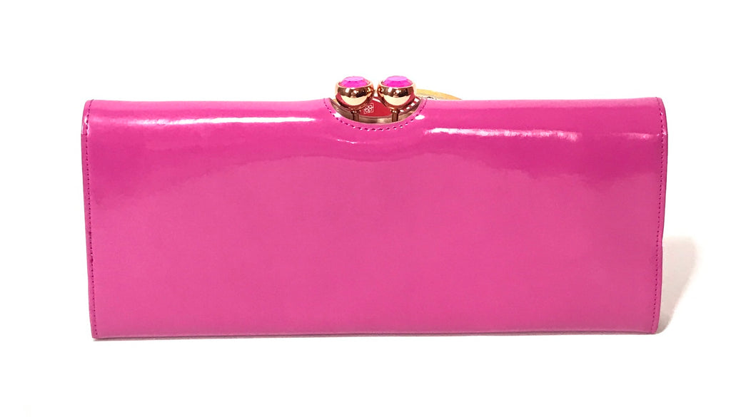Ted Baker Fuchsia Leather Clutch | Gently Used |