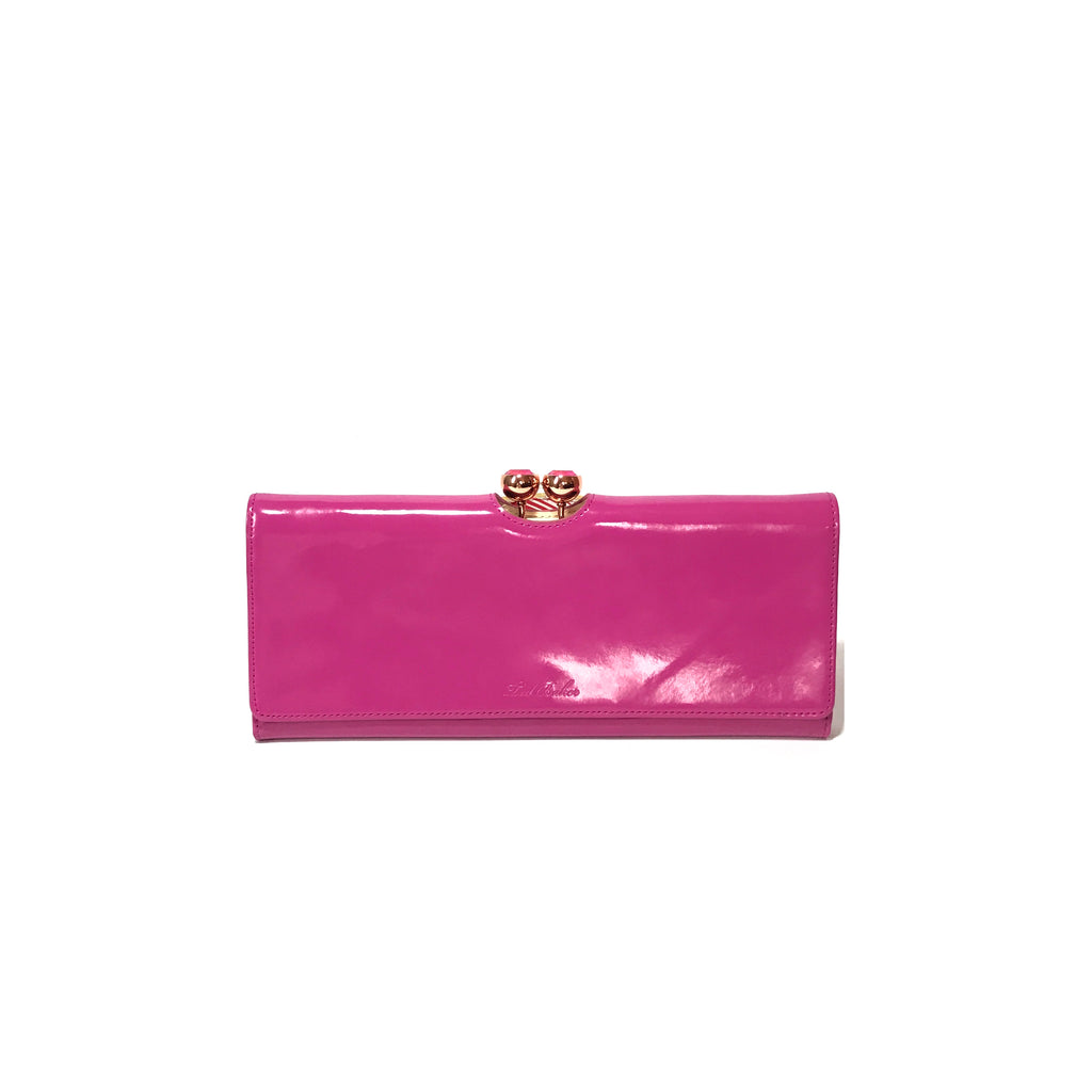 Ted Baker Fuchsia Leather Clutch | Gently Used |