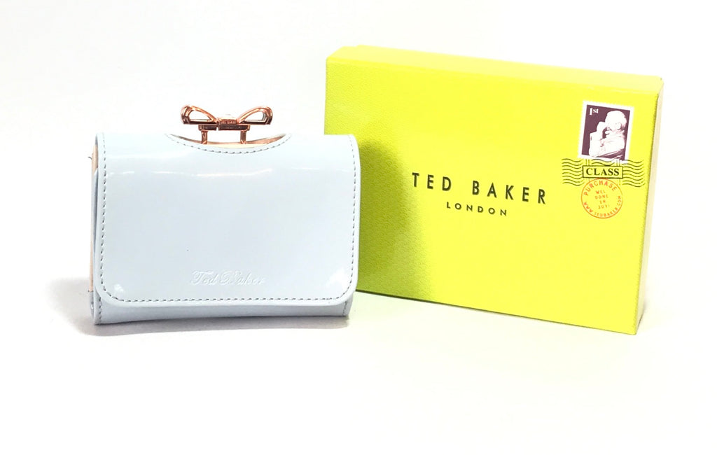 Ted Baker Powder Blue Bow Wallet | Like New |