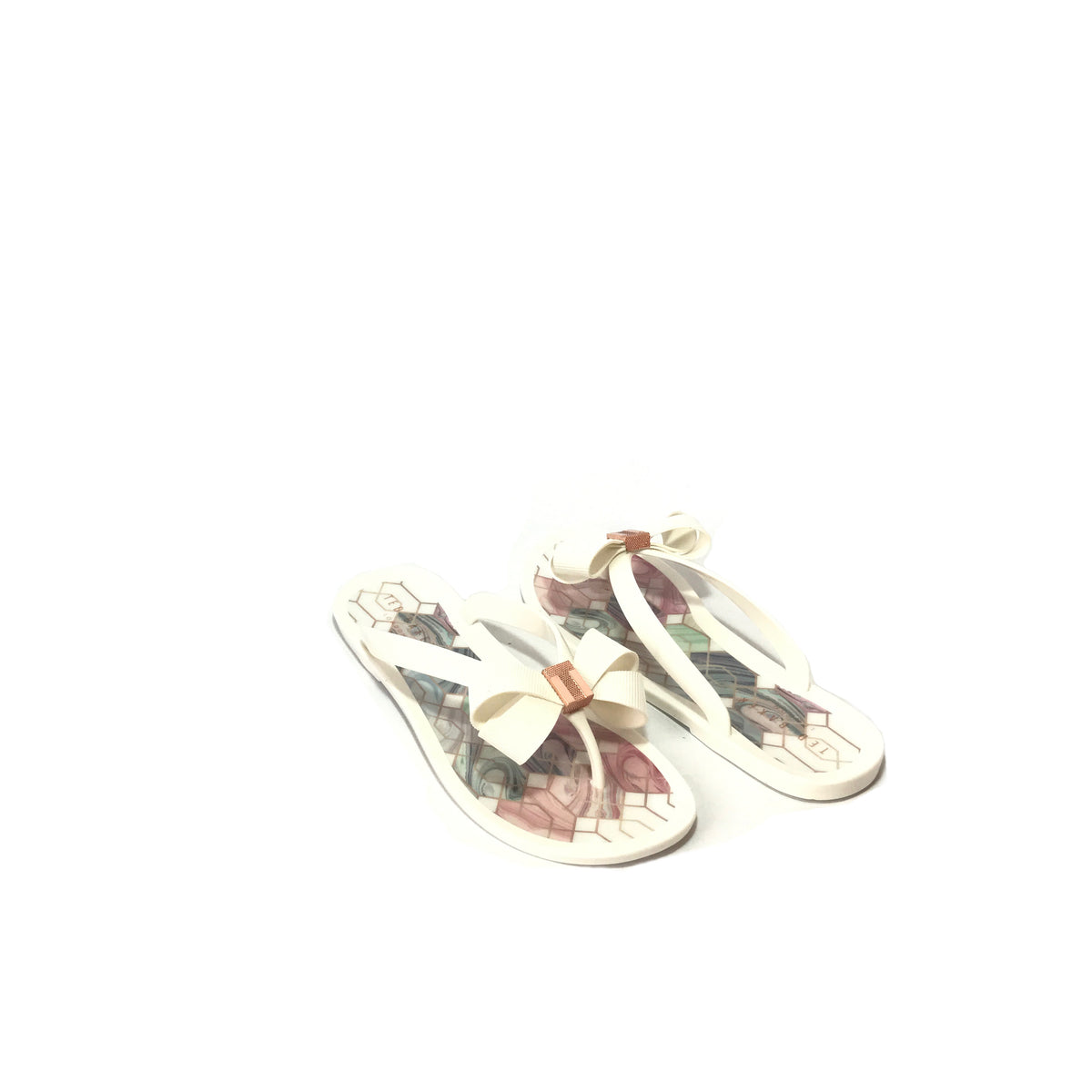 Ted Baker Suszie White Jelly Flip Flops Like New Secret Stash
